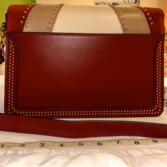 Michael Kors Bag Shoulder Crossbody Cognac Brown Leather & Suede - Picture 5 of 16